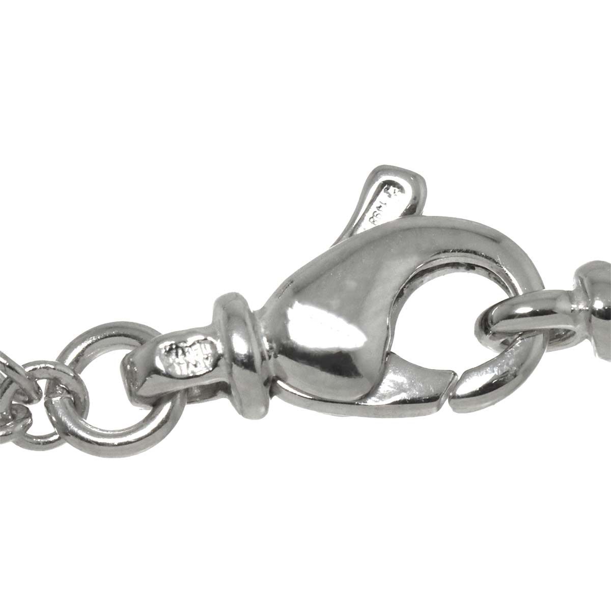 ブルガリ BVLGARI ビーゼロワン パヴェ ダイヤ ネックレス 40cm K18 WG