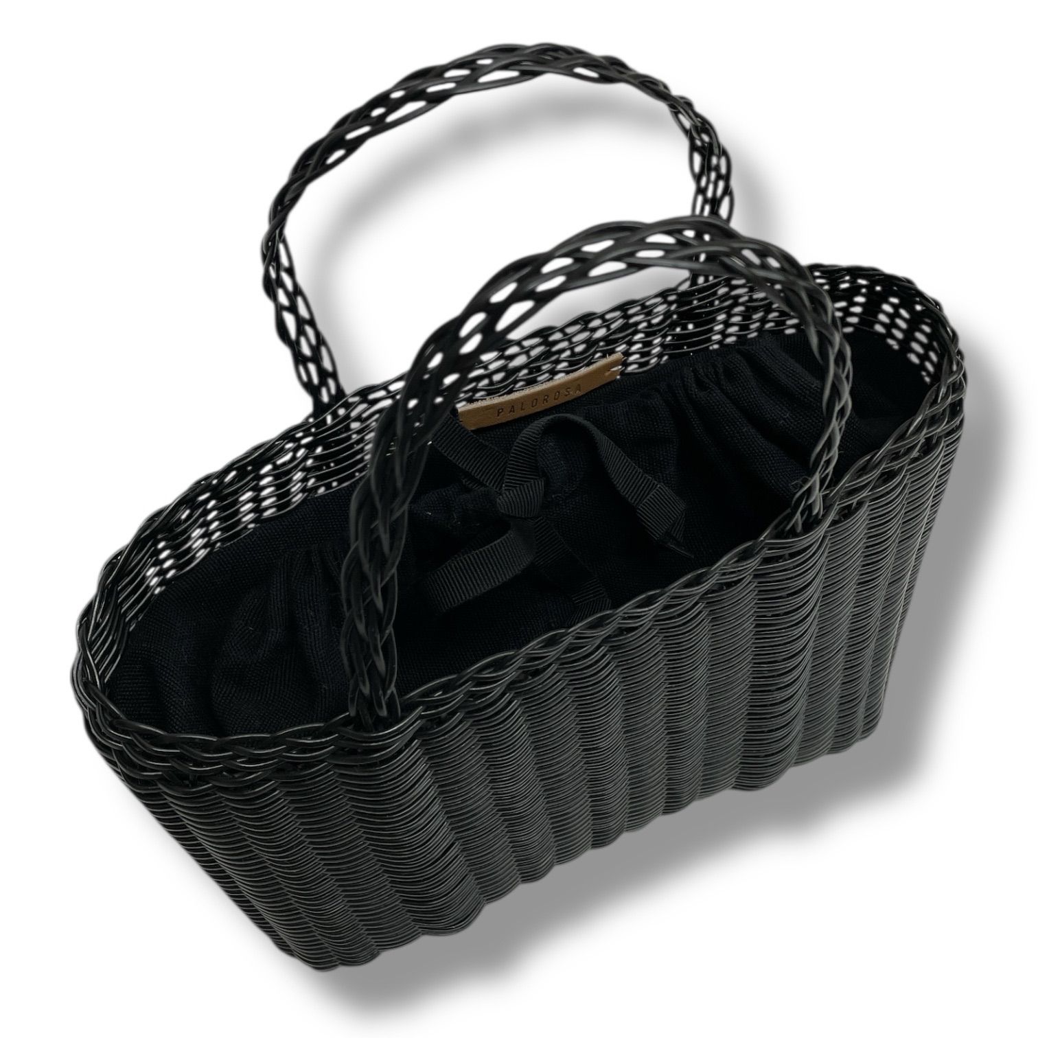 PALOROSA【美品】MINI 巾着付きかごバッグ バスケット パロローサ pr14080062-1.jpg