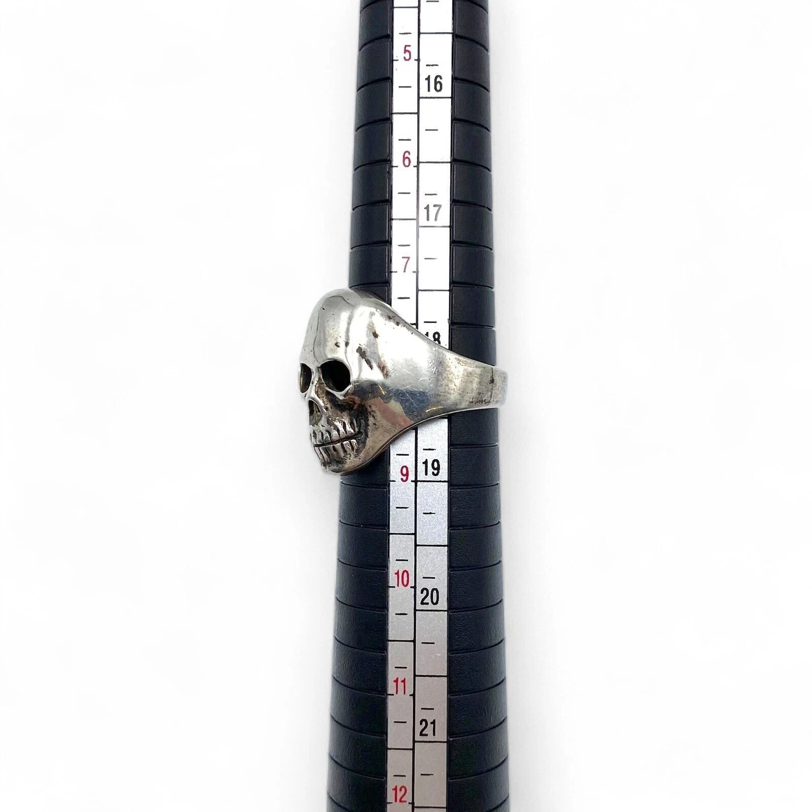 無骨な存在感】スカル 髑髏 Silver 925 刻印 90s Vintage Design Ring