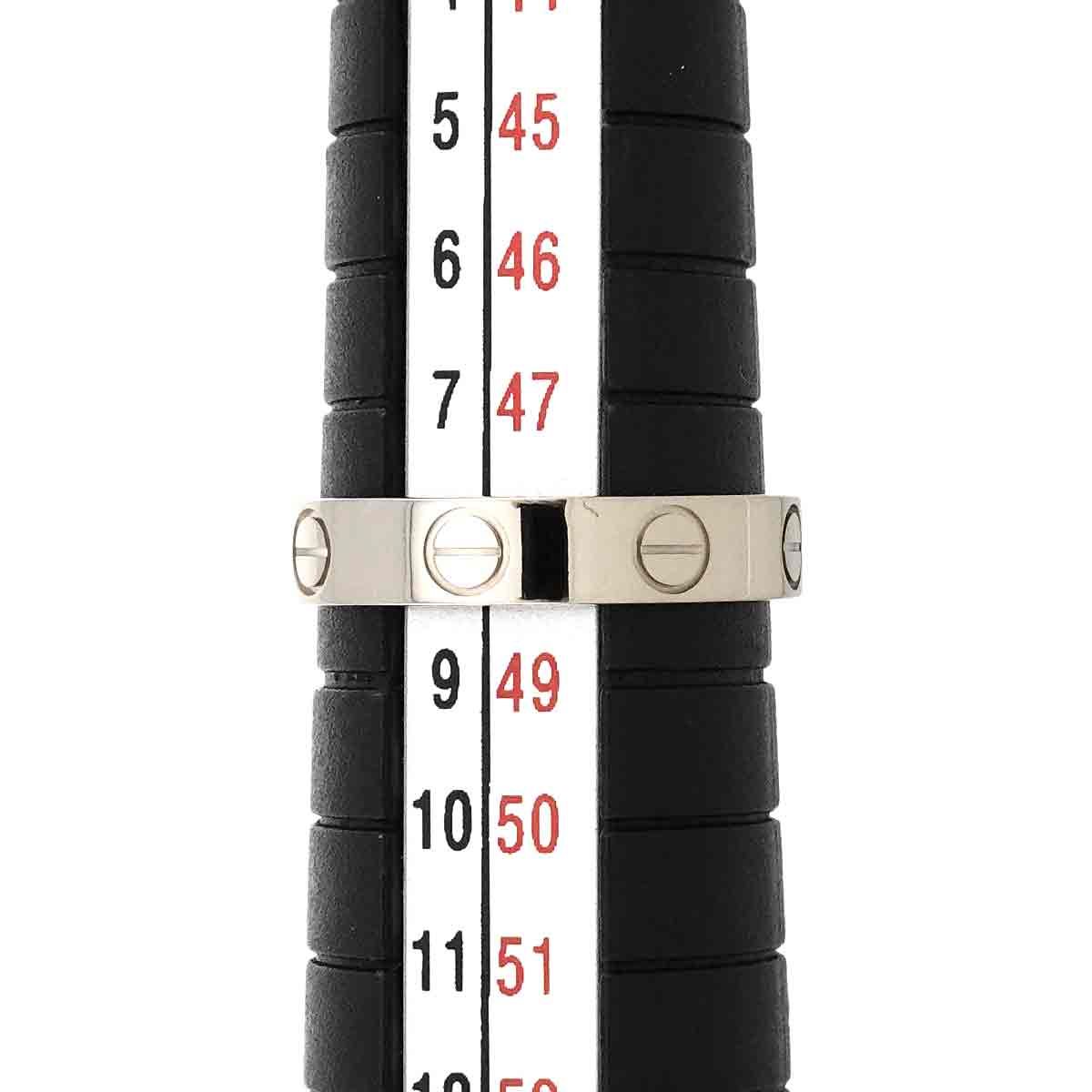 カルティエ Cartier ミニラブ #48 リング K18 WG ホワイトゴールド 750