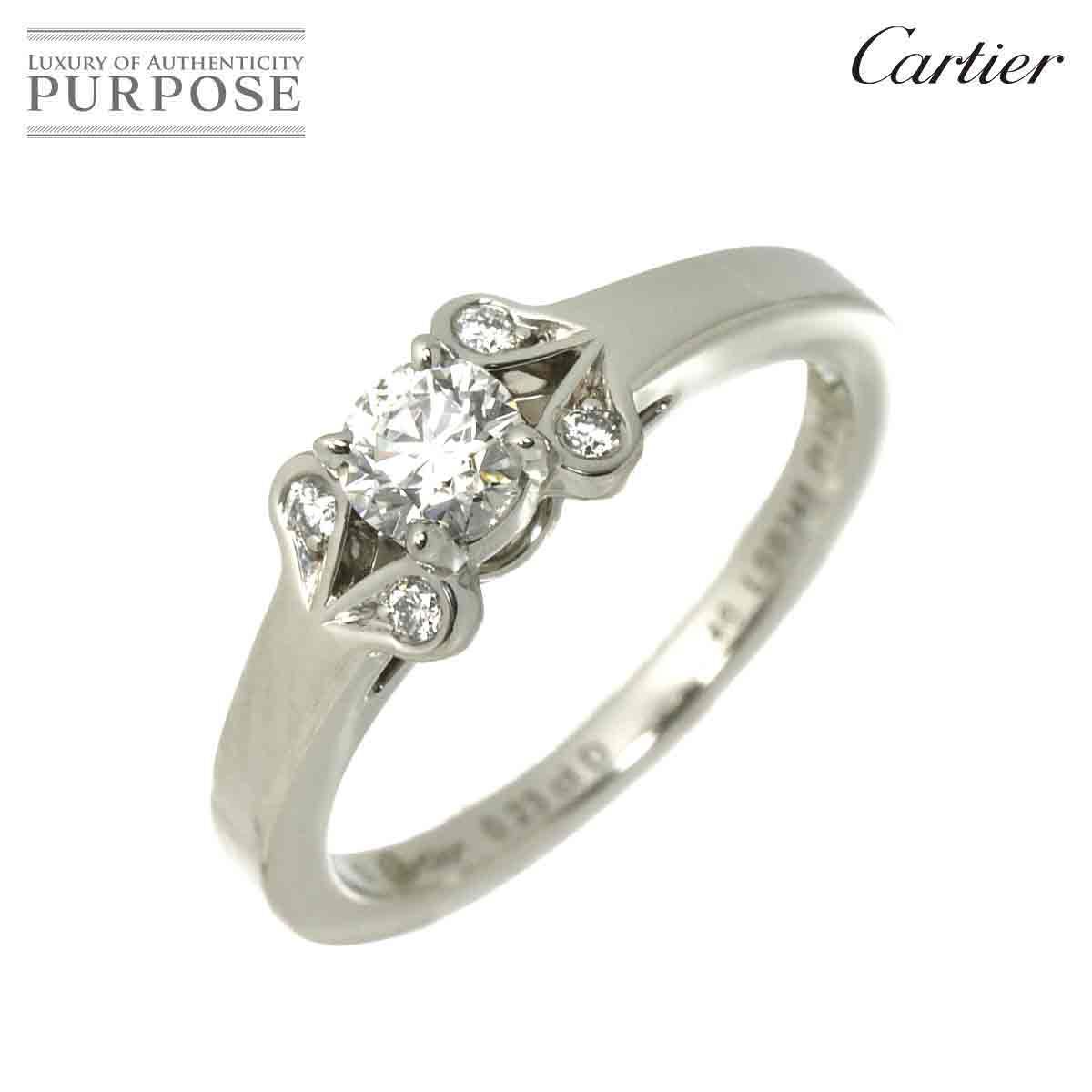 カルティエ Cartier バレリーナ ダイヤ 0.23ct E/VVS2/3EX #46 リング 
