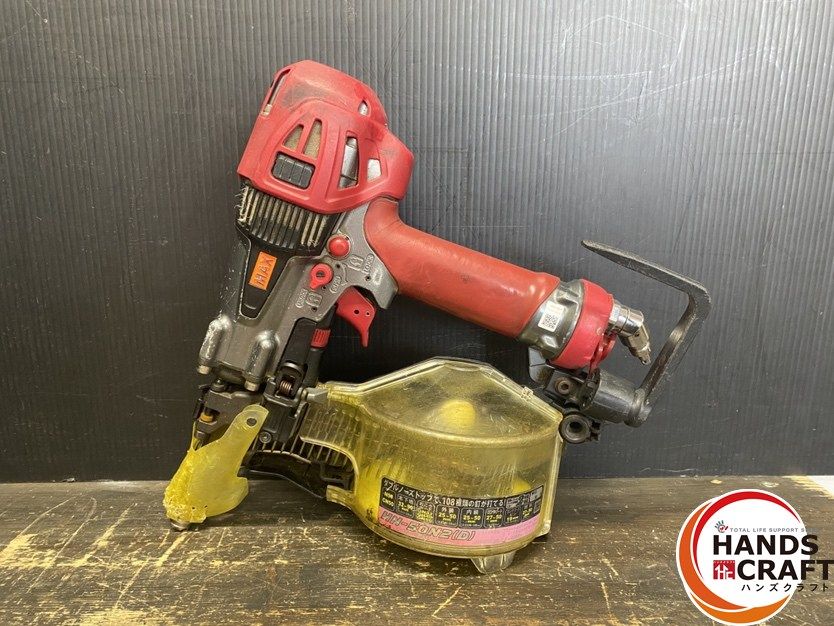 ● 品 MAX マックス HN-50 N 2 D 高圧コイルネイラ 釘打機 保護メガネ ケース付