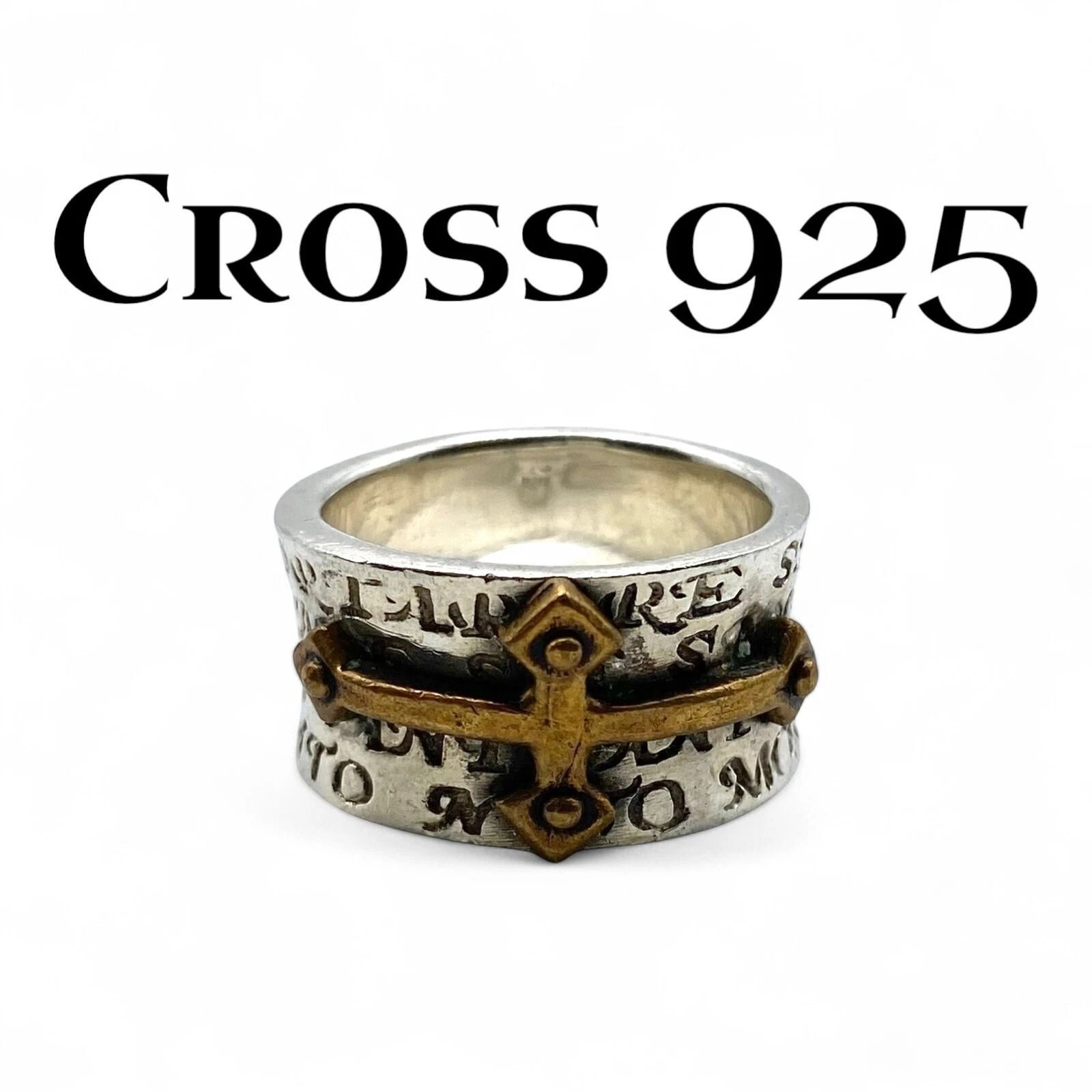聖なる十字架】クロス Silver 925 刻印 Design Ring シルバー 
