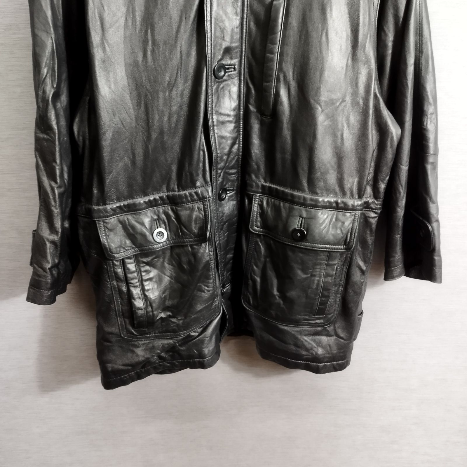 Target ターゲット レザー ジャケット 羊革 古着 ヴィンテージ ハーフ