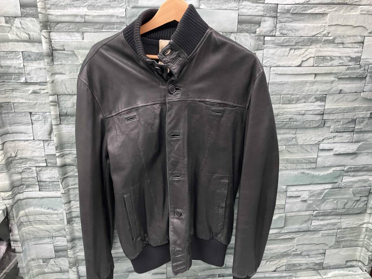 VERA PELLE ラムレザー ブラック VERA PELLE 羊革 レザージャケット