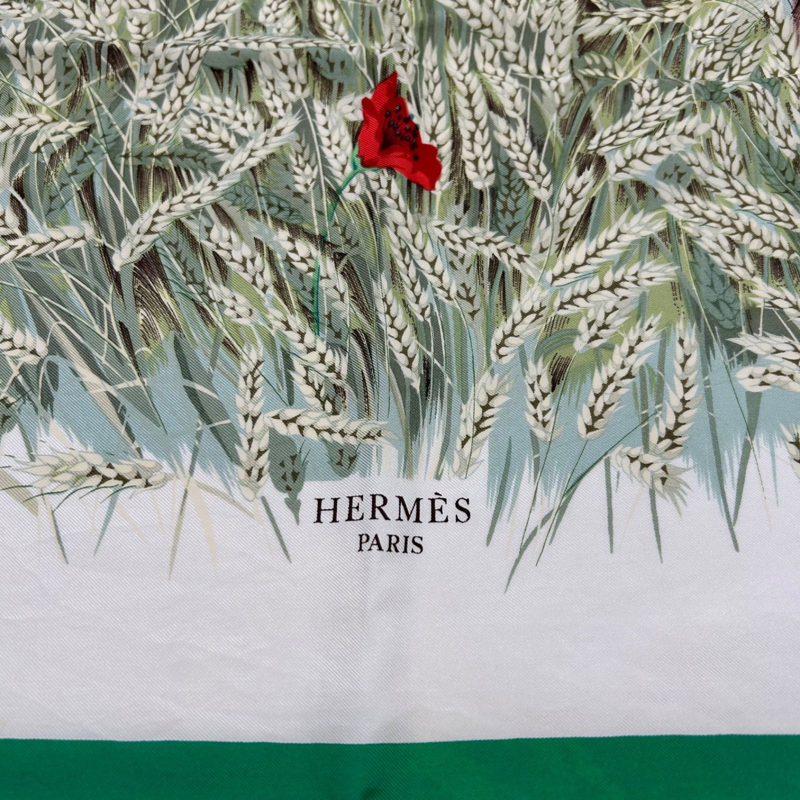 HERMÈS エルメス カレ90 麦畑とウサギ シルク100％ - メルカリ