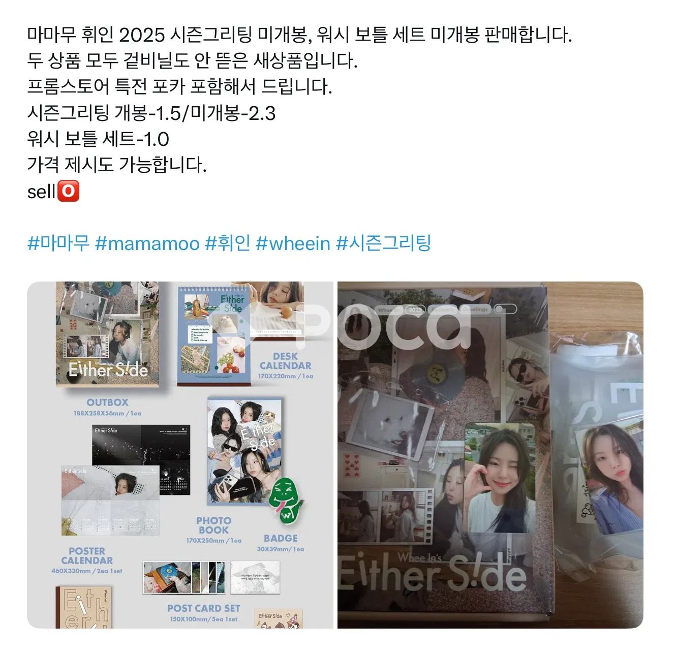wheein フィイン mamamo シーグリ Season greetings MAMAMOO フィイン 2024 Season Greetings シーグリ mamamoo wheein