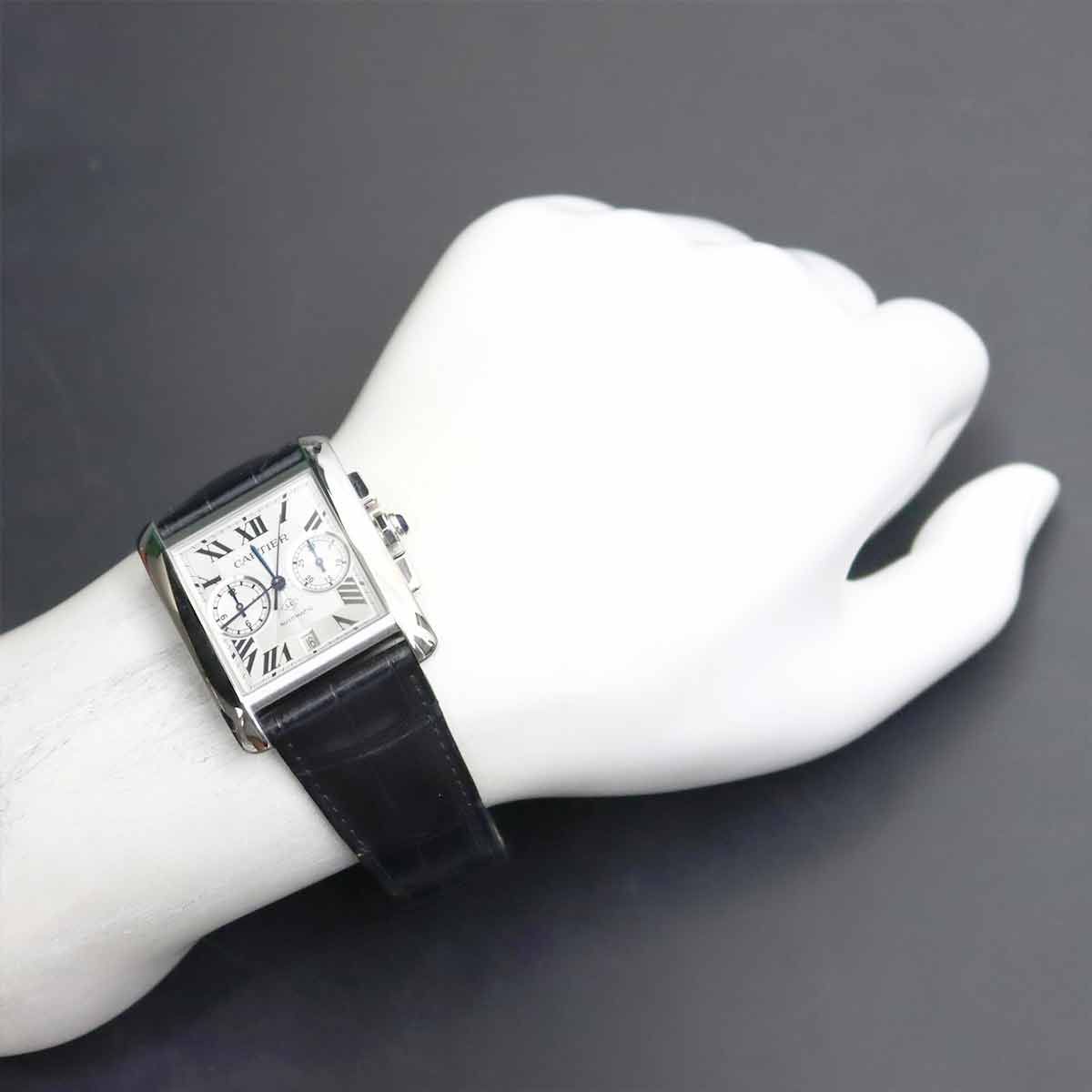 カルティエ Cartier タンクMC WSTA0020 メンズ 腕時計 クロノグラフ 