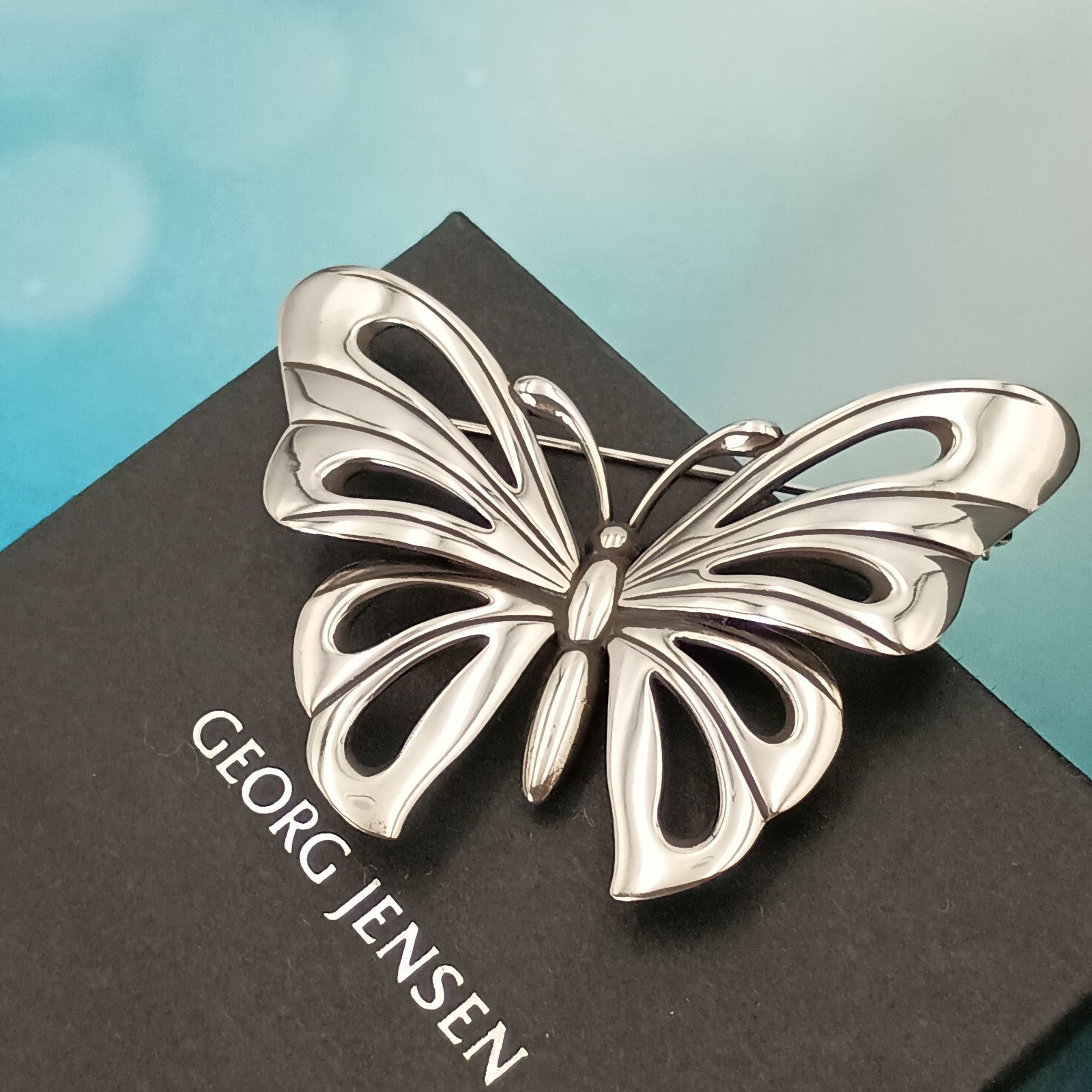 Georg Jensen ジョージジェンセン バタフライ 蝶 ブローチ メンズ
