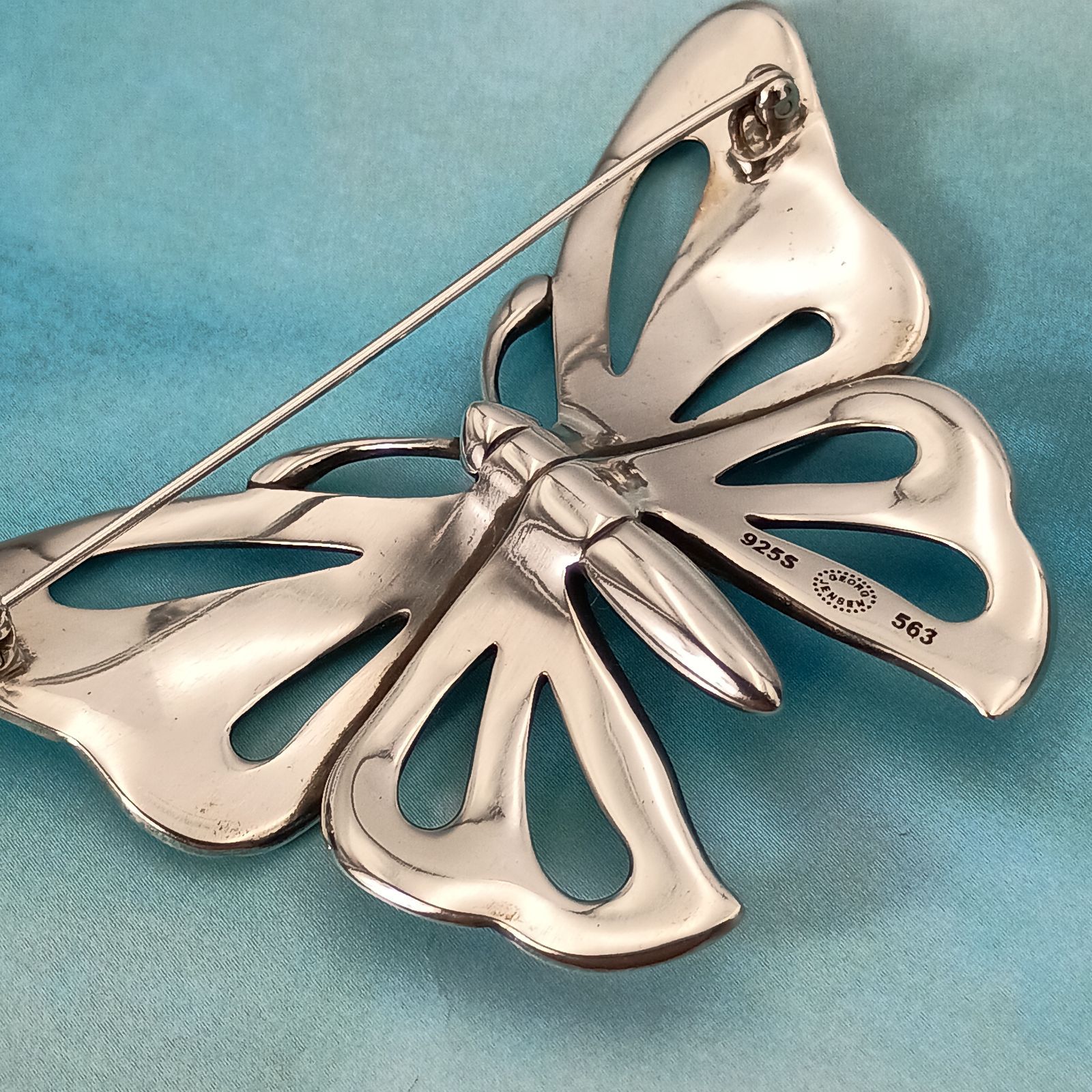 Georg Jensen ジョージジェンセン バタフライ 蝶 ブローチ メンズ
