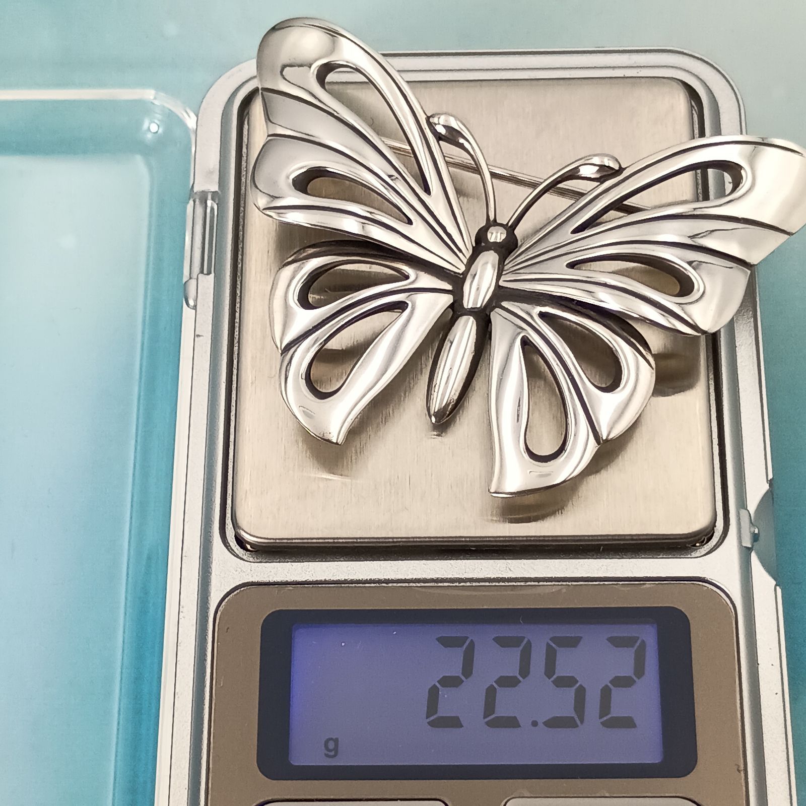 Georg Jensen ジョージジェンセン バタフライ 蝶 ブローチ メンズ