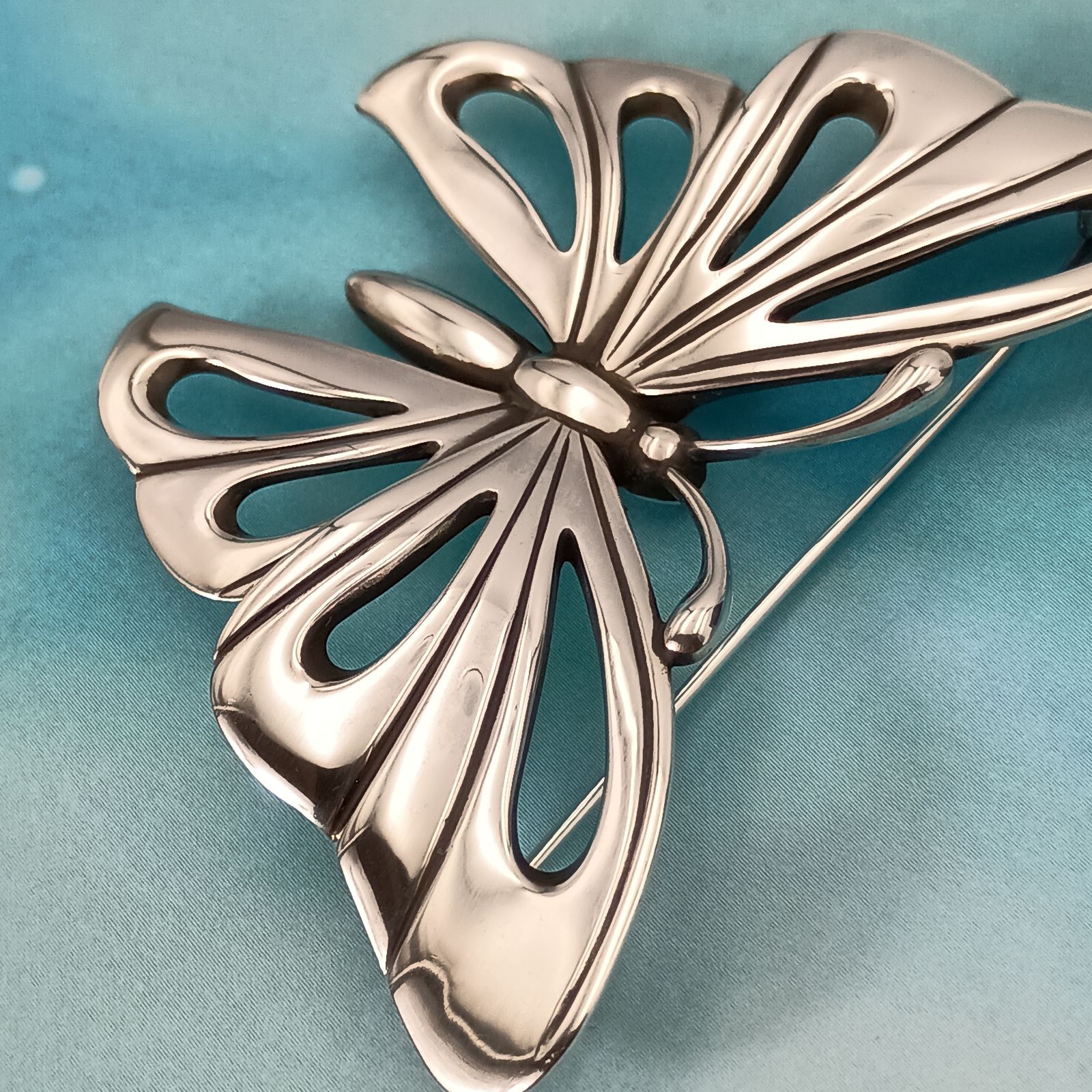 Georg Jensen ジョージジェンセン バタフライ 蝶 ブローチ メンズ