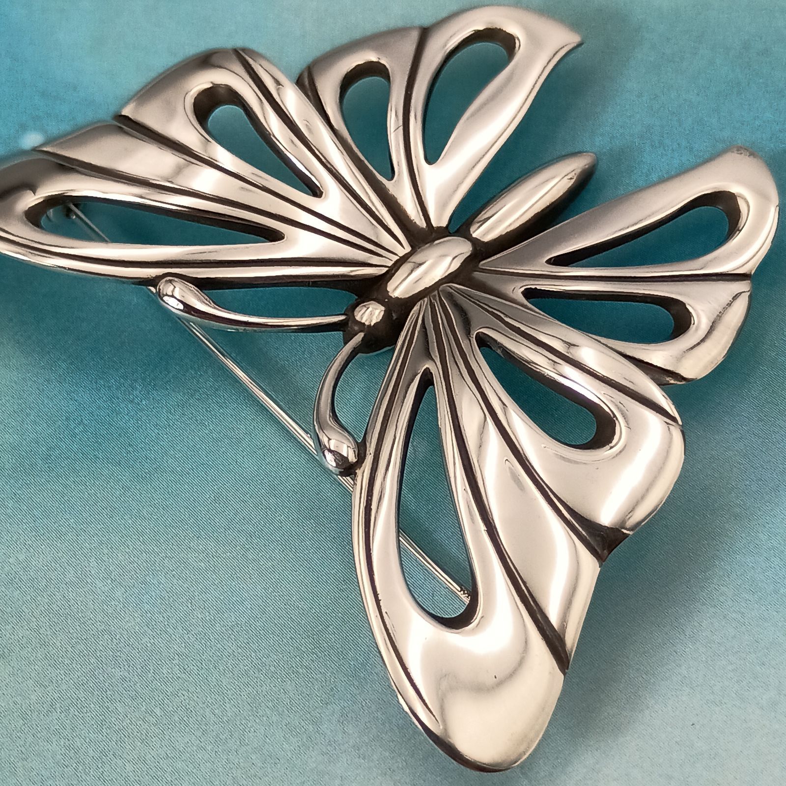 Georg Jensen ジョージジェンセン バタフライ 蝶 ブローチ メンズ