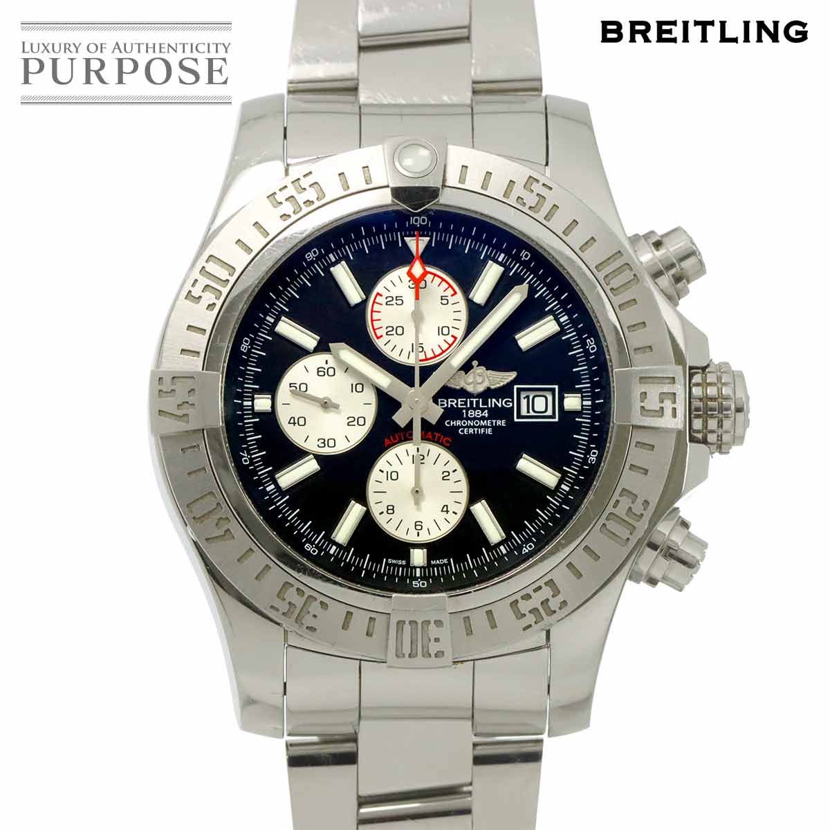 ブライトリング BREITLING スーパーアベンジャー2 クロノグラフ A13371 メンズ 腕時計 デイト 自動巻き Super Avenger II 90310222