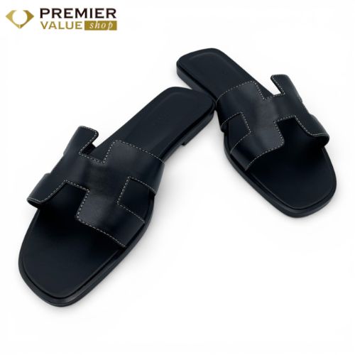 エルメス オラン サンダル 38 ノワール ボックスカーフ 24cm - メルカリ