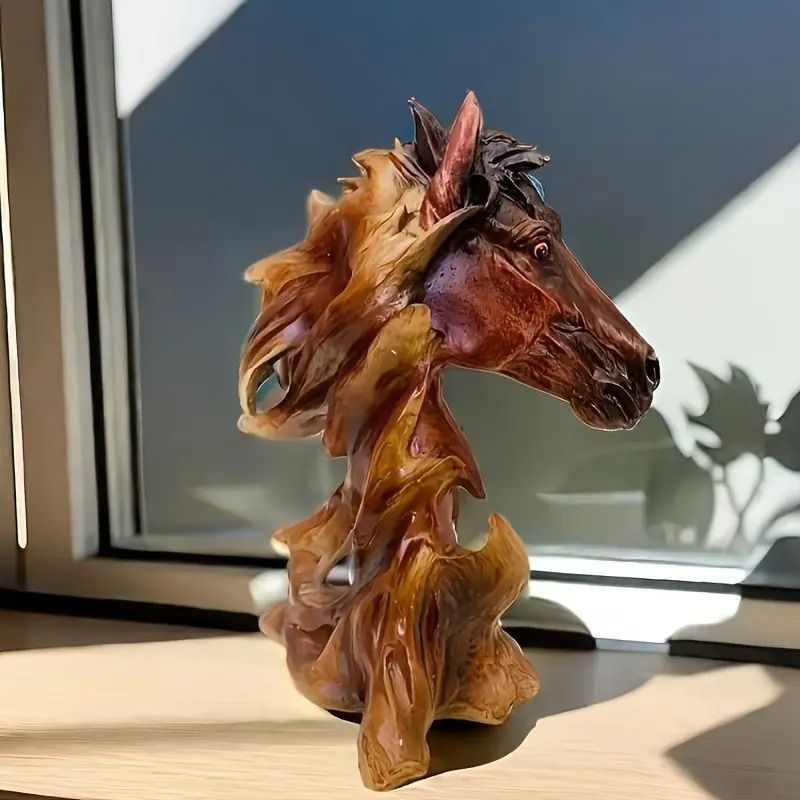  置物 装飾品 馬 午 ウマ ホース オブジェ オーナメント 動物 アニマル 財運 仕事運 繁栄 レトロ お洒落 可愛い かっこいい スタイリッシュ 癒し 玄関 リビングルーム ダイニング 寝室 子供部屋 書斎 オフィス 卓上 デスク テーブル 棚 プレゼント 卓上インテリア 置物 インテリア小物