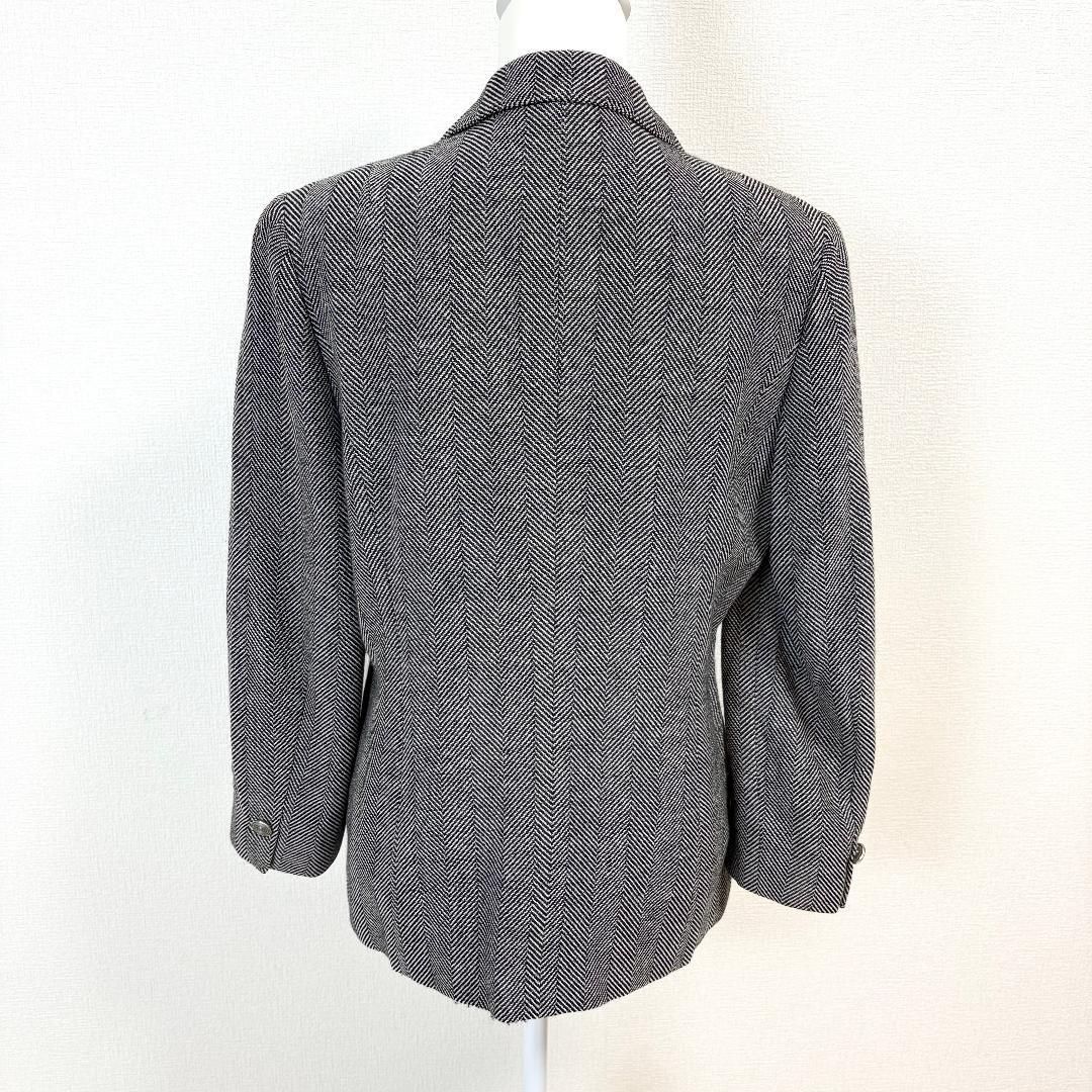 jun ashida 11 ジュンアシダ テーラードジャケット ウール カシゴラ 最高級 ジュンアシダ カシミヤ混 テーラードジャケット グレー 9 日本