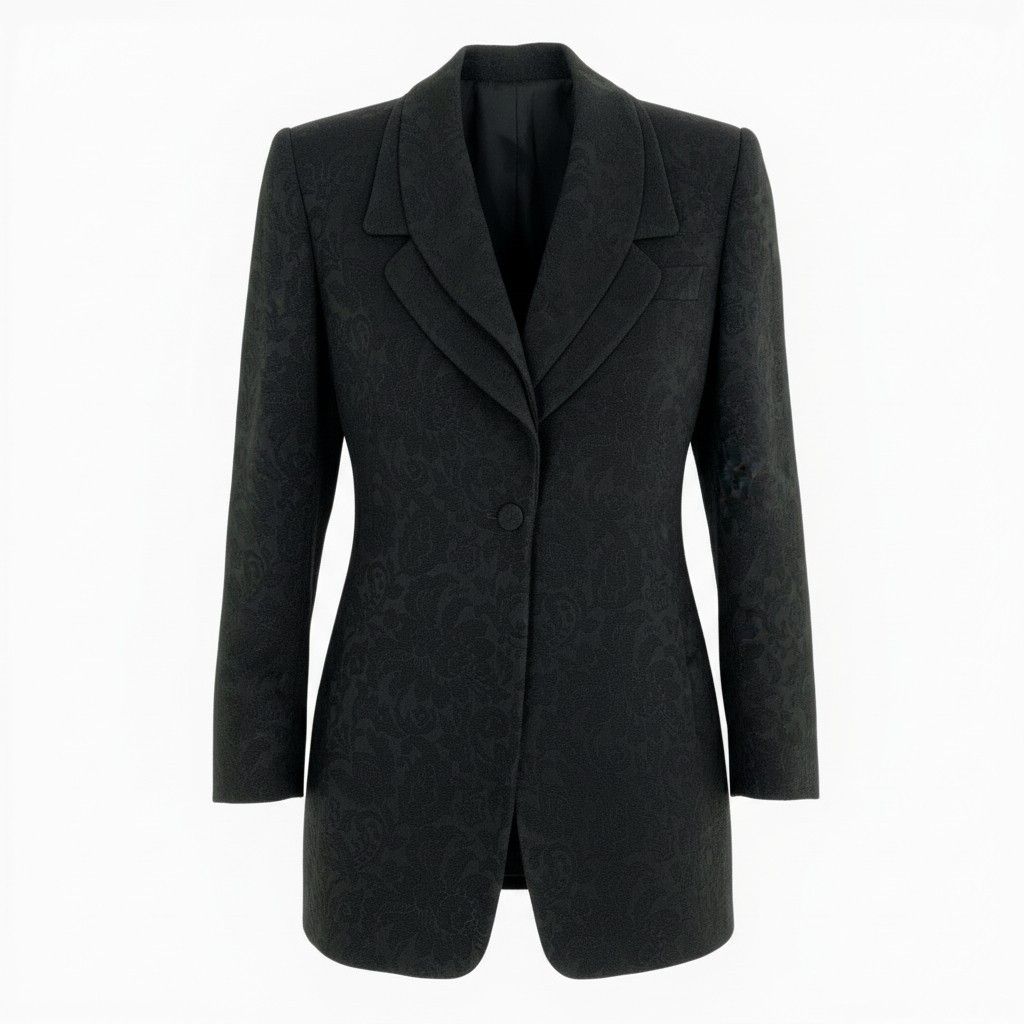 33a26 EMPORIO ARMANI エンポリオアルマーニ ダブルカラー 総刺繍