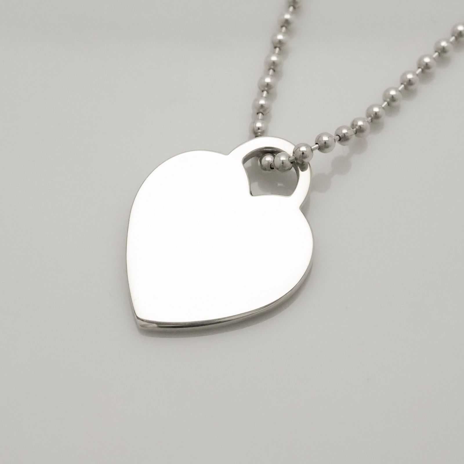 Tiffany & Co. ハートタグ ネックレス SV925 ボールチェーン TIFFANY&Co.（ティファニー） ネックレス ハート タグ リターントゥ