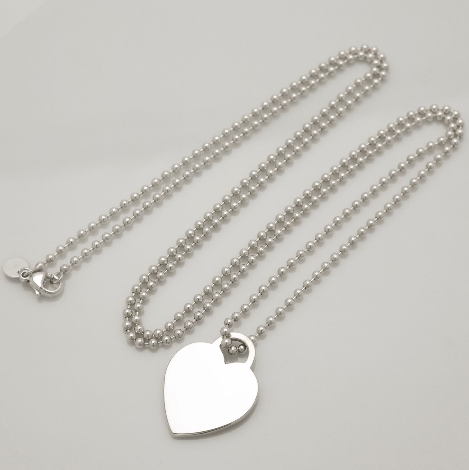 Tiffany & Co. ハートタグ ネックレス SV925 ボールチェーン TIFFANY&Co.（ティファニー） ネックレス ハート タグ リターントゥ