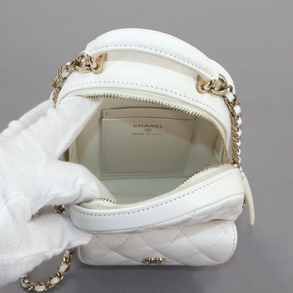 新品同様 シャネル CHANEL マトラッセ チェーン ミニ バックパック 