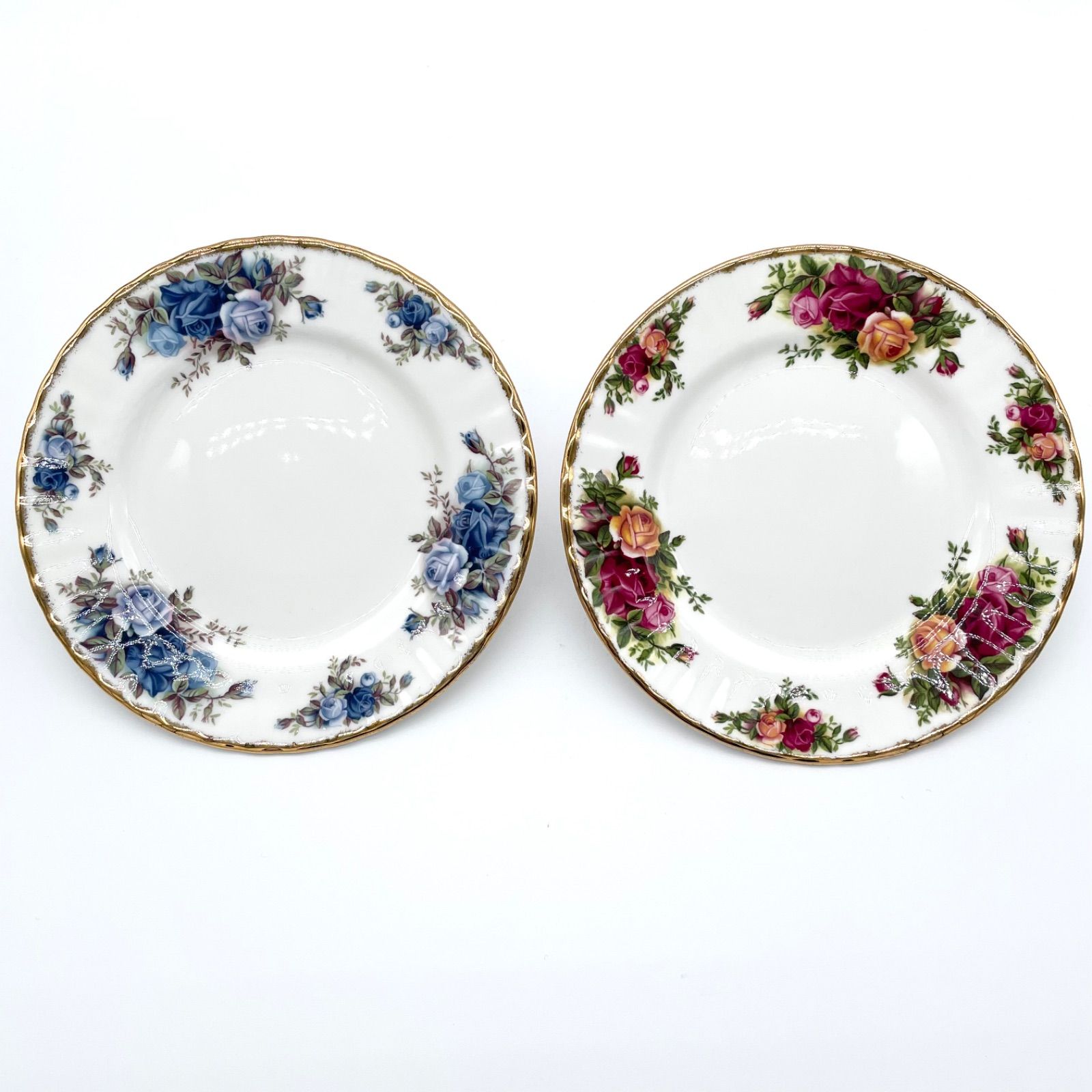 ロイヤルアルバート プレート 2枚セット オールドカントリーローズ
