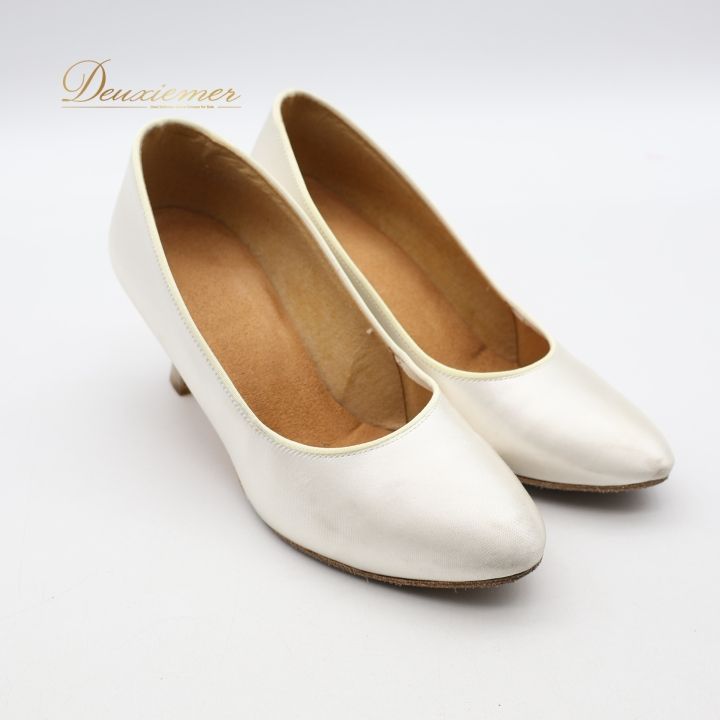 社交ダンス 衣装 スタンダード シューズ 4サイズ ホワイト系 SUPADANCE