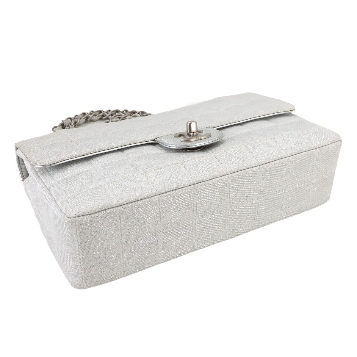 美品 シャネル CHANEL ニュートラベルライン チョコバー チェーン