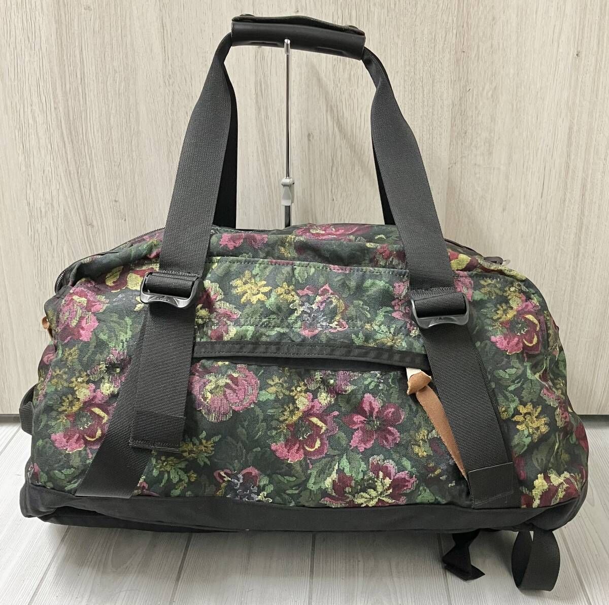 GREGORY グレゴリー ボストンバッグ リュック 2 way グリーン系 総柄