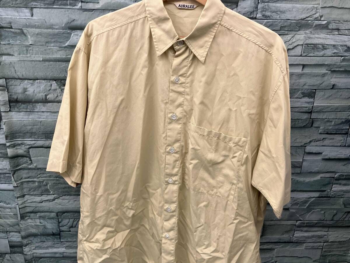 AURALEE オーラリー - メンズ 黄色 SHIRTS AURALEE 半袖シャツ イエロー