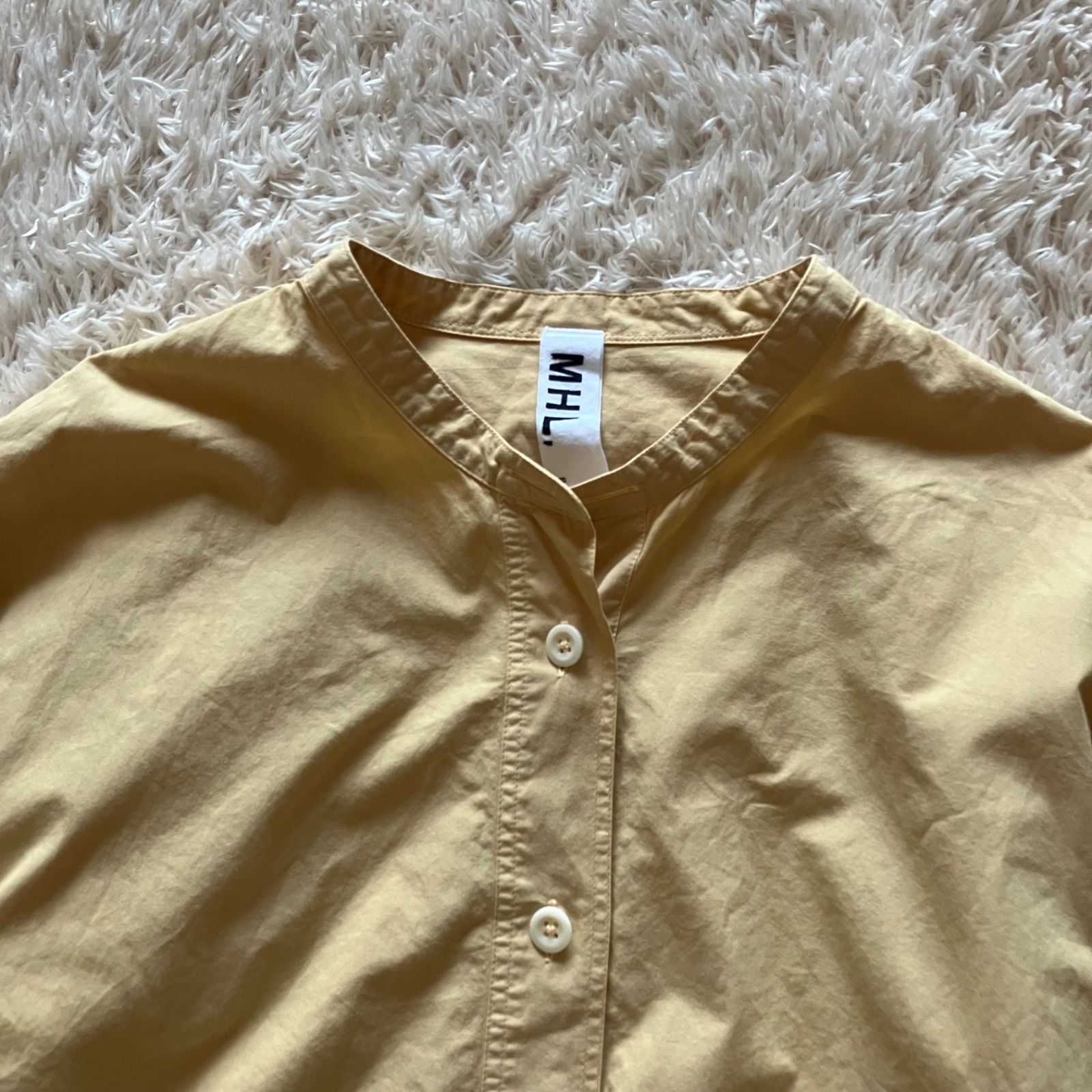 マーガレットハウエル MHL 長袖シャツ ブラウス 2 M イエロー - メルカリ