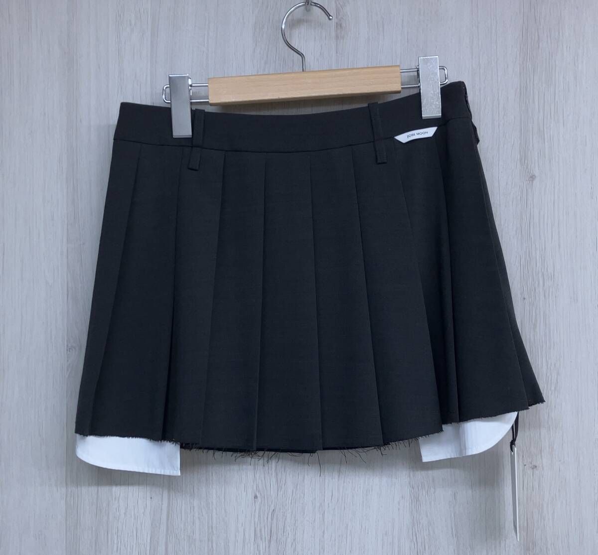 JOSE MOON ジョゼムーン DOUBLEWAIST PLEATS MINISKIRT ダブルウエスト