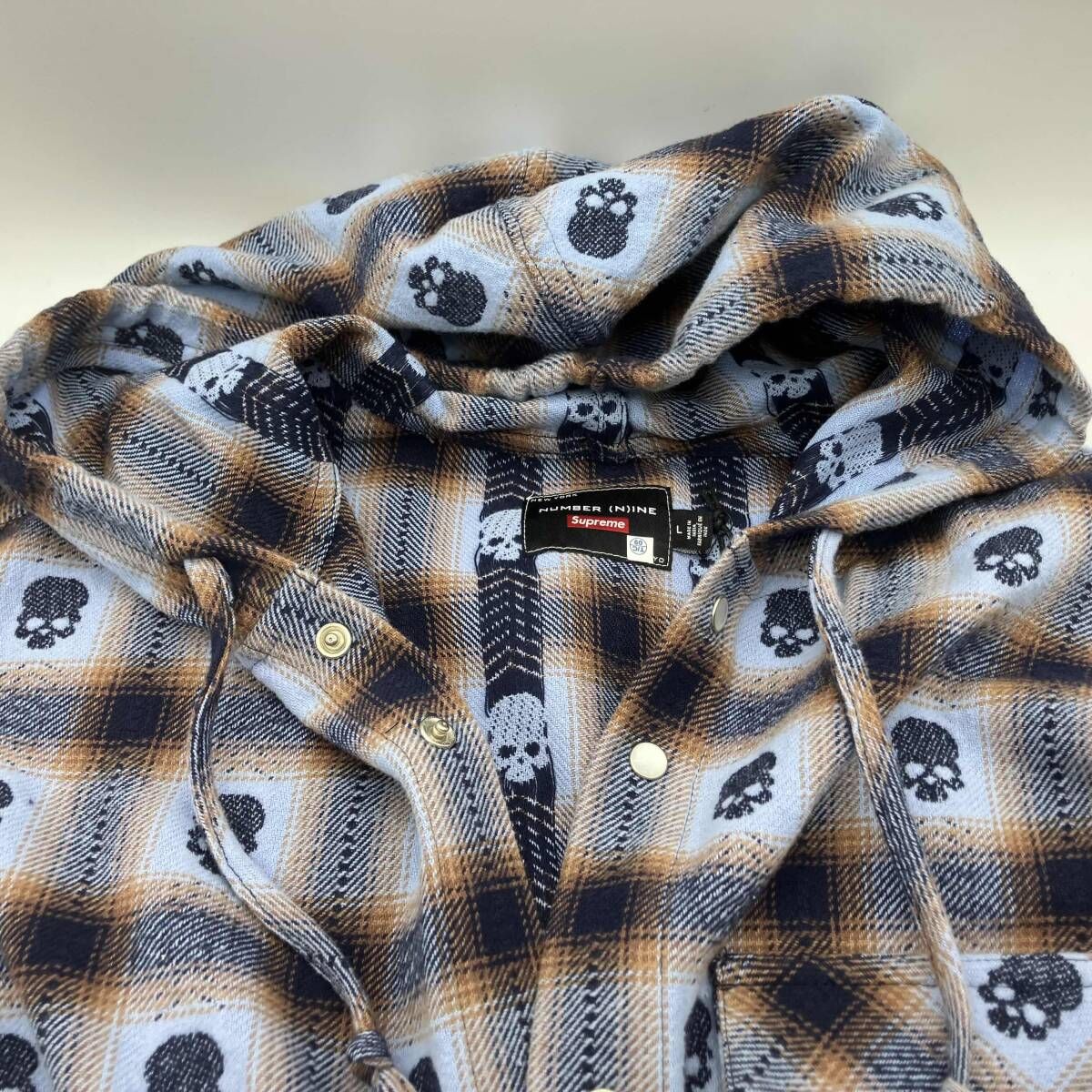 Supreme Number (N)ine Hooded Flannel Shirt シュプリーム