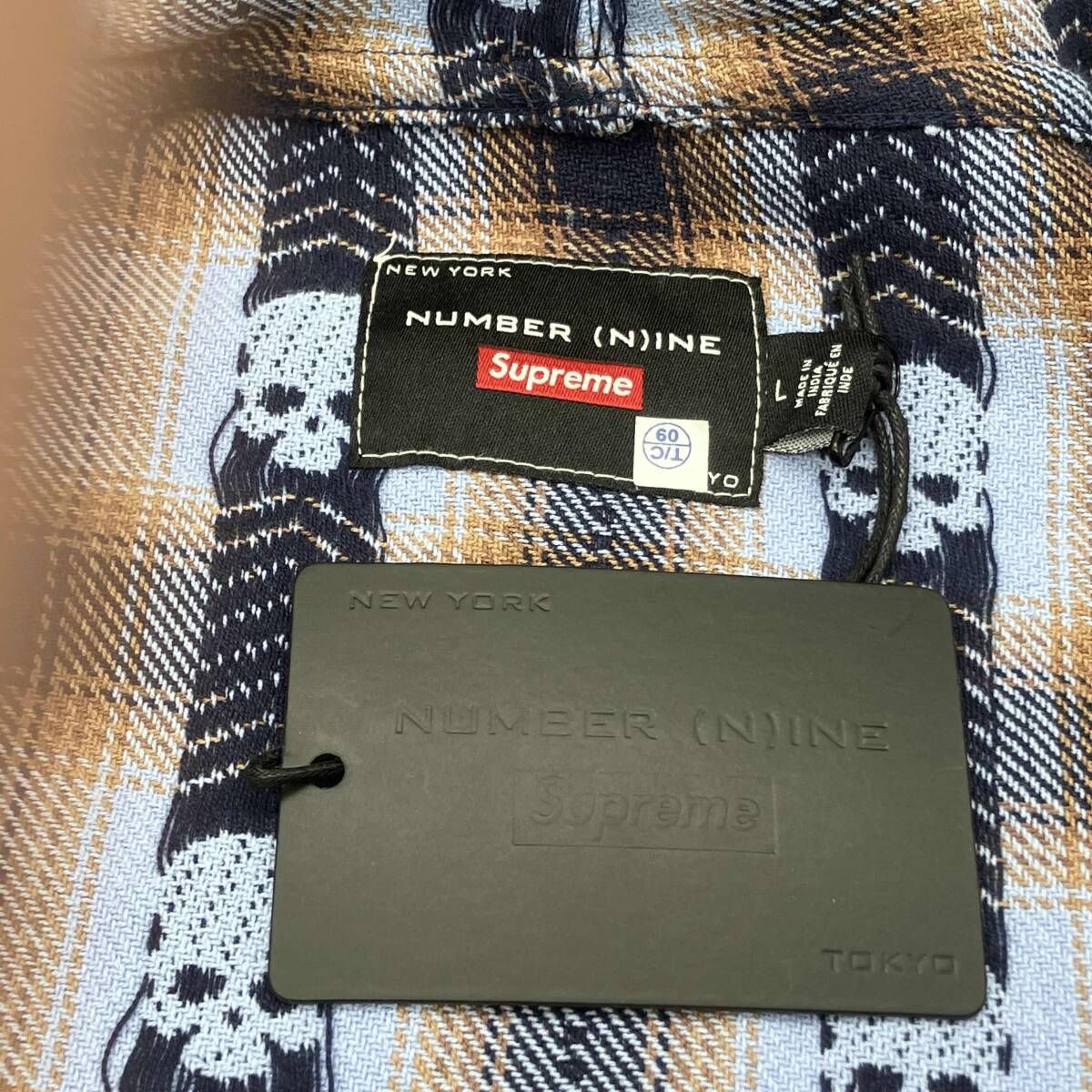 Supreme Number (N)ine Hooded Flannel Shirt シュプリーム 
