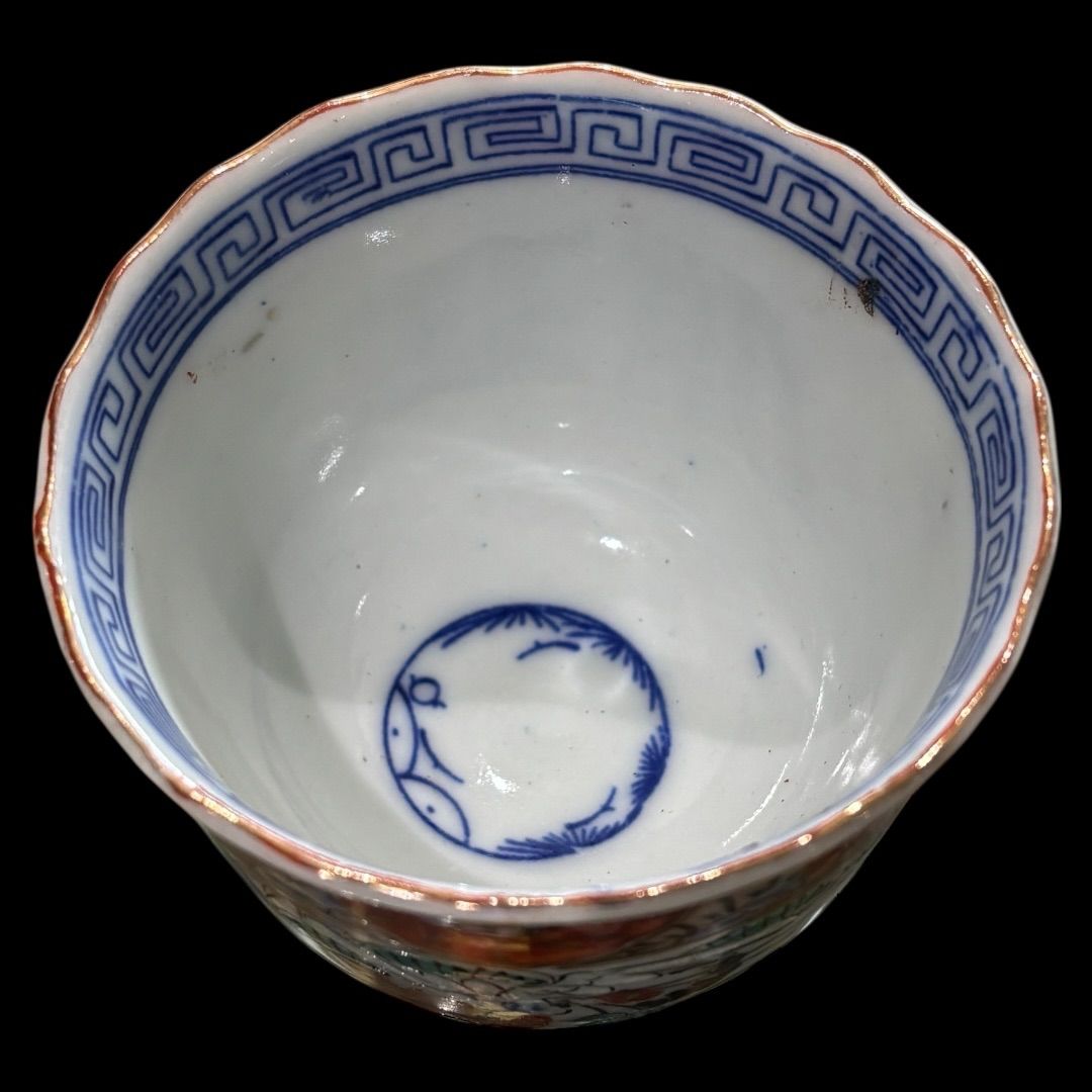 某有名オークション購入 鶴と亀 江戸時代 明治時代 古伊万里色絵金彩