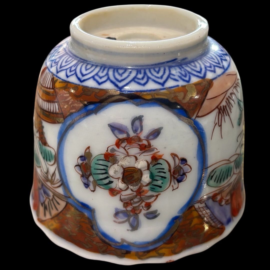 某有名オークション購入 鶴と亀 江戸時代 明治時代 古伊万里色絵金彩