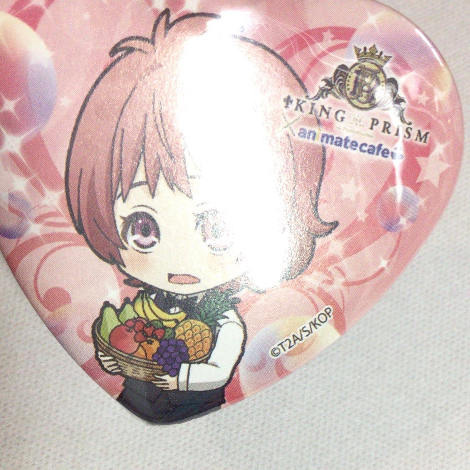 KING OF PRISM 西園寺レオ 缶バッジ KING OF PRISM 西園寺レオ アニカフェ ハート型 缶バッジ - メルカリ