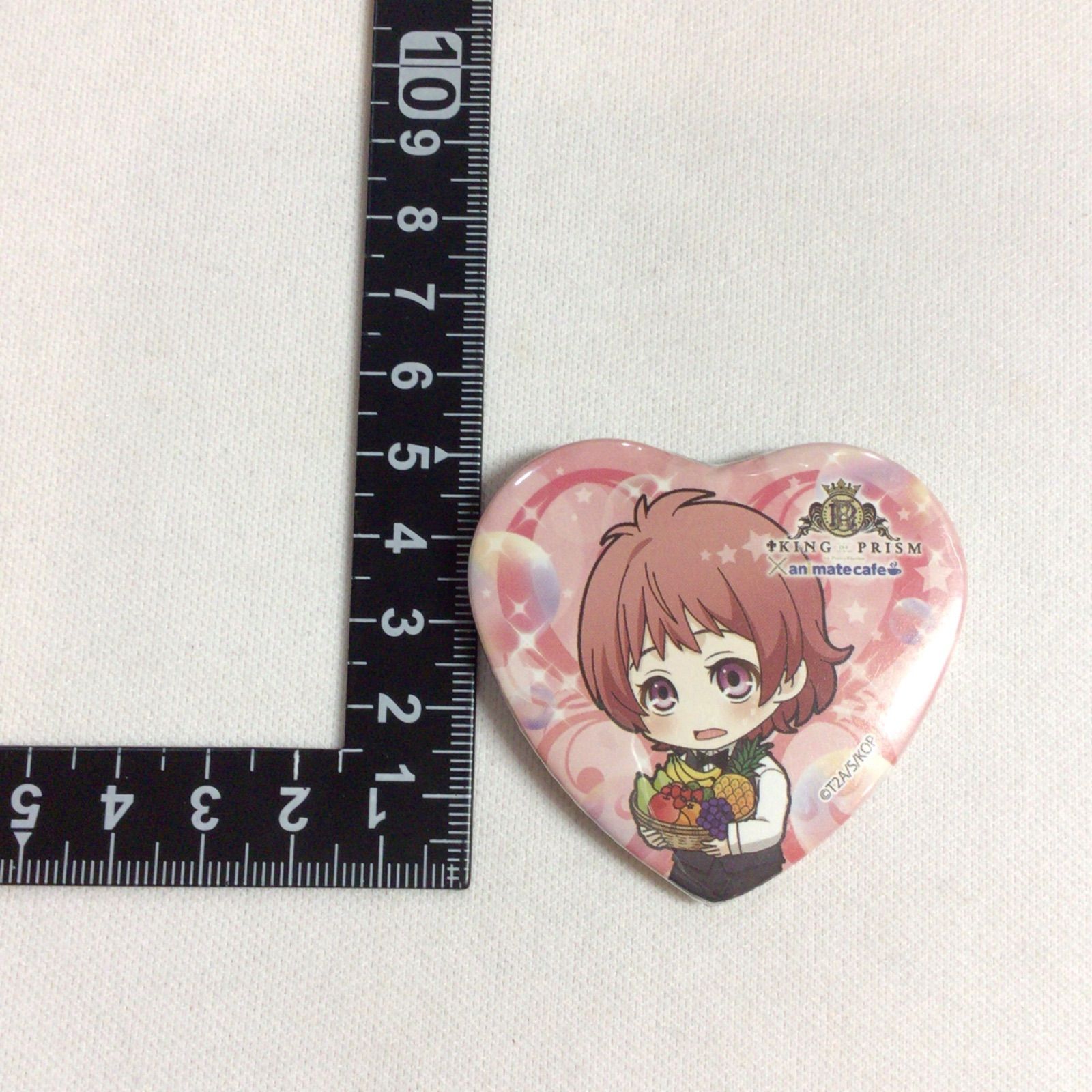 KING OF PRISM 西園寺レオ アニカフェ ハート型 缶バッジ - メルカリ