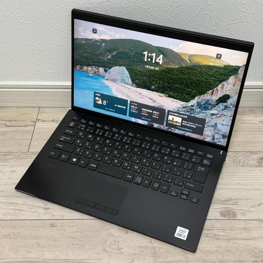 すぐ使える♬ 10世代 VAIO Core i3 メモリ8GB SSD128GB Office付き