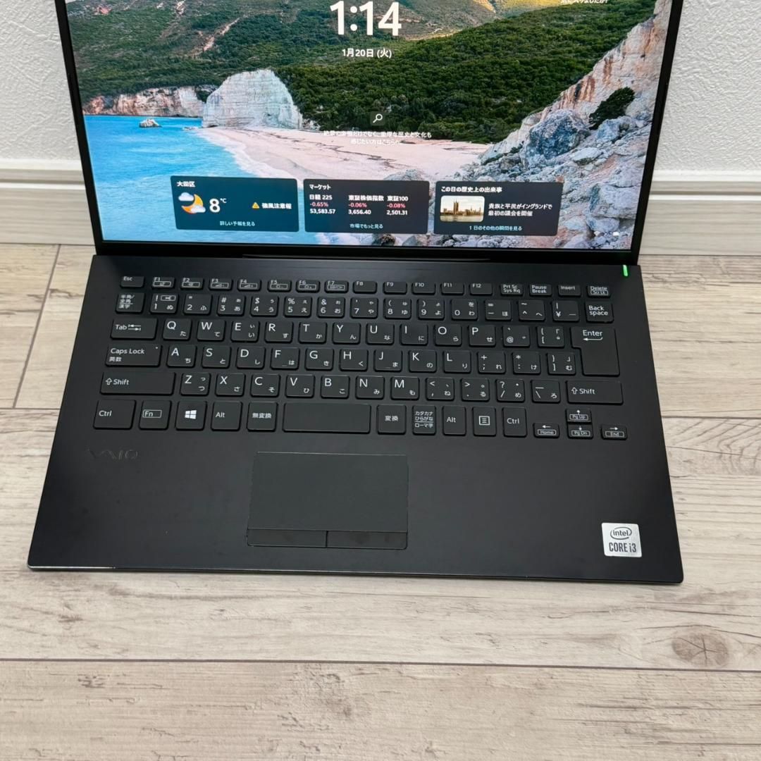 すぐ使える♬ 10世代 VAIO Core i3 メモリ8GB SSD128GB Office付き