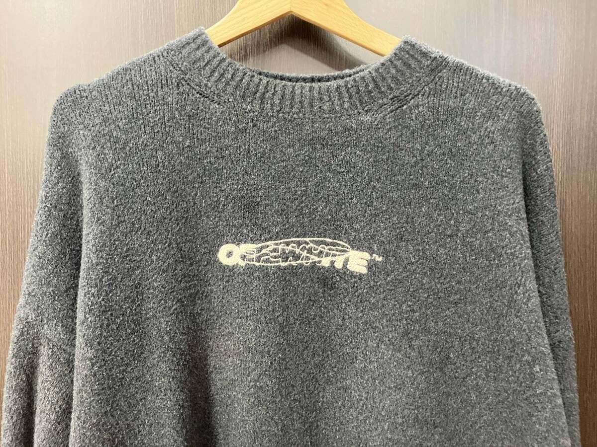 OFF-WHITE オフホワイト DIAG SKULLS OVER CREWNECK クルーネック