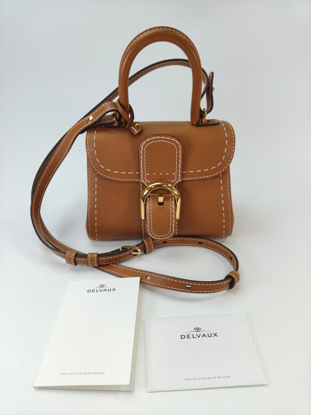 DELVAUX デルヴォー ブリヨン ミニ 2Way ハンドバッグ ショルダー