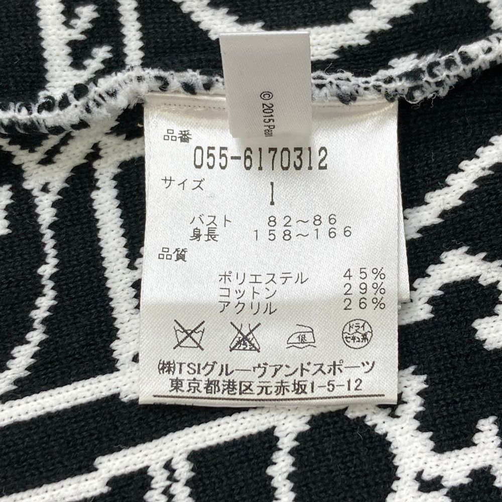 サイズ：1 PEARLY GATES パーリーゲイツ ×PEANUTS 五分袖 ニット