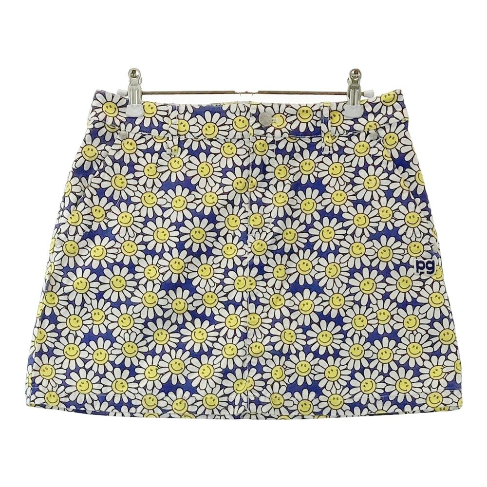 サイズ：1 PEARLY GATES パーリーゲイツ スカート 総柄 ブルー系