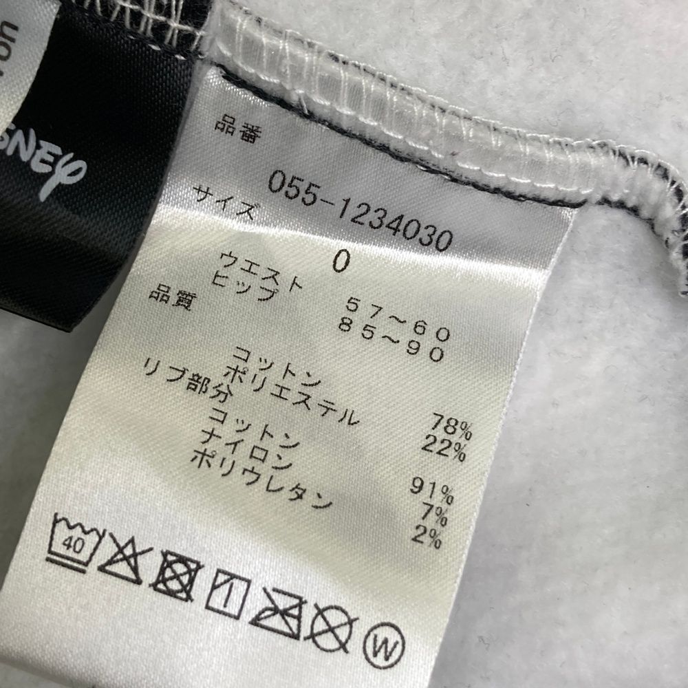 サイズ：0 PEARLY GATES パーリーゲイツ ×Disney ストレッチスカート