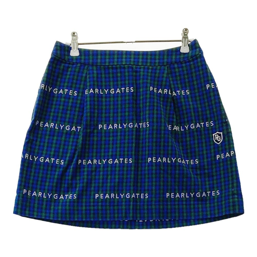 パーリーゲイツ　スカート　チェック　0サイズxs ゴルフウェア サイズ：0 PEARLY GATES パーリーゲイツ スカート ロゴ ギンガム
