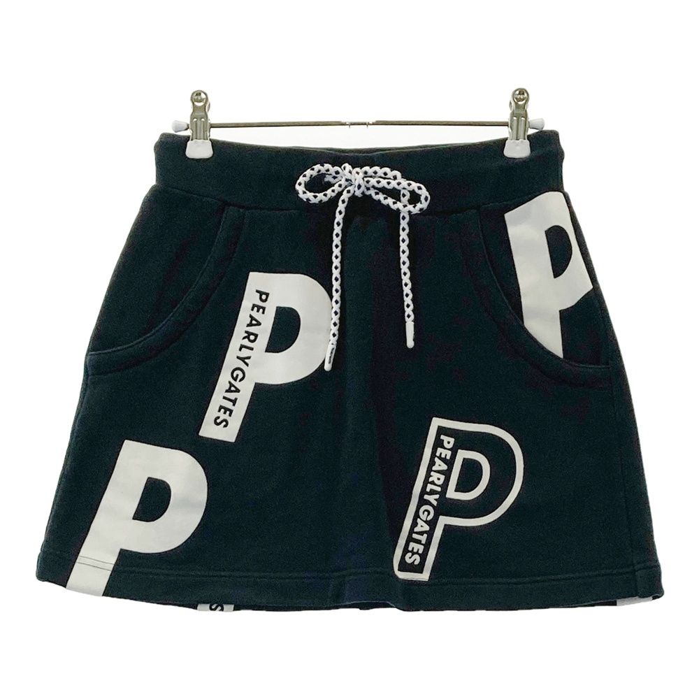 サイズ：0 PEARLY GATES パーリーゲイツ スウェットスカート ロゴ柄