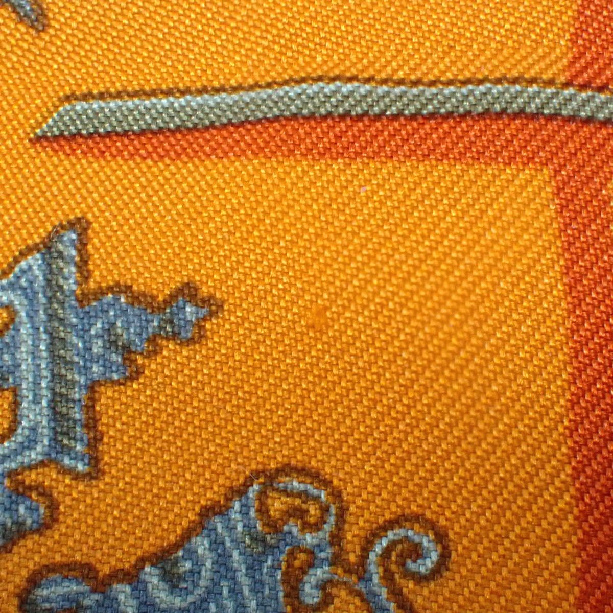 HERMES(エルメス) LES ARMES DE PARIS パリの紋章 カレ40 オレンジ
