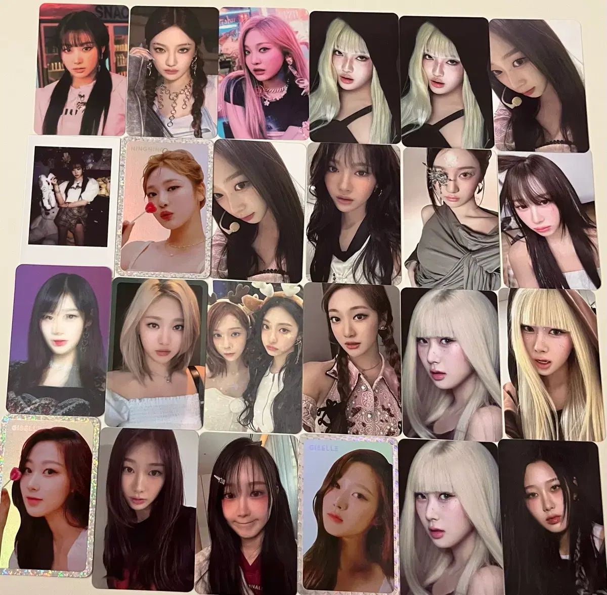 24枚 まとめ売り aespa（エスパ）ニンニン(NINGNING) ジゼル(GISELLE