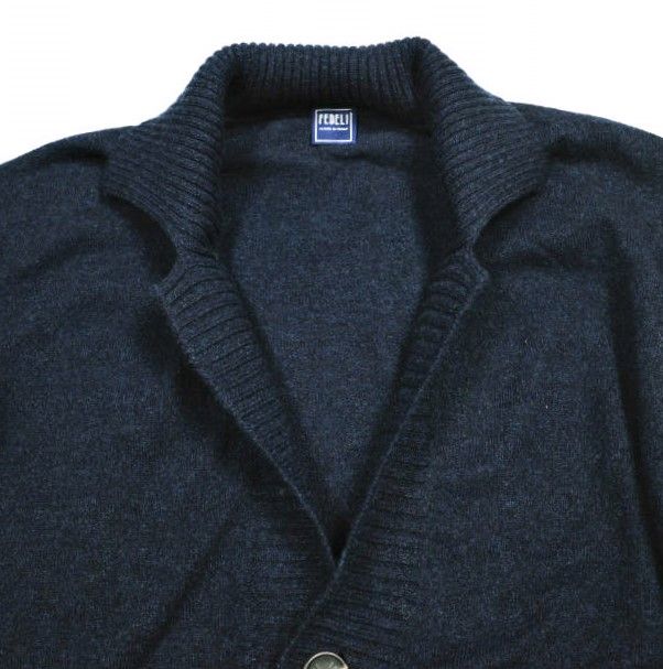 FEDELI フェデーリ フェデリ イタリア製 CARD. TWILL ML. CASHMERE 襟